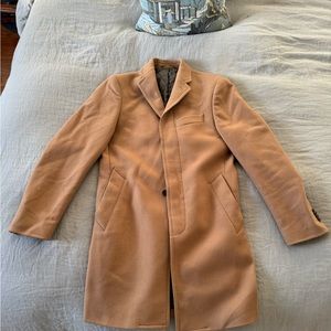 Banana Republic Tan Wool Overcoat